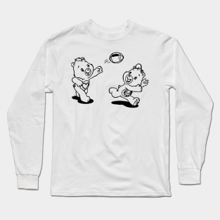 twin bears playing ball Long Sleeve T-Shirt